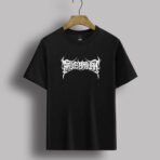 "ARUSBAWAH" Typography Black T-Shirt - Image 4