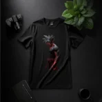 Shadow Saiyan Premium Black T-Shirt - Image 4