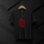 Red Typography Premium Black T-Shirt - Image 4