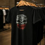 "My Evil Side" Heavyweight Black Tee - Image 4