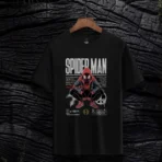 Spider-Man "Miles Morales" Cyber-Streetwear Black T-Shirt - Image 4