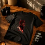 Cursed King Premium Black T-Shirt - Image 4