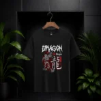 Metal Dragon Graphic Premium Black T-Shirt - Image 5