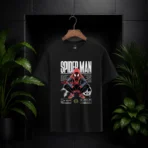 Spider-Man "Miles Morales" Cyber-Streetwear Black T-Shirt - Image 5