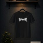 "ARUSBAWAH" Typography Black T-Shirt - Image 3