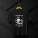 Vintage Skull Premium Black T-Shirt - Image 3