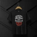 "My Evil Side" Heavyweight Black Tee - Image 3