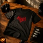 Infernal Mark Premium Black T-Shirt - Image 3