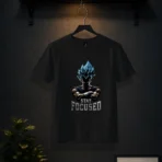 Blue Dominance Premium Black T-Shirt - Image 3