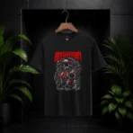 Any Given Day - Skull Graphic Metal T-Shirt (Black) - Image 3