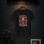 Be The Whole Problem" Evil Skull Metal T-Shirt (Black) - Image 3
