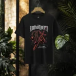 Who I Am Sword & Flail Premium Black T-Shirt - Image 3