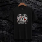Lucky Hand Premium Black T-Shirt - Image 5
