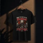 Be The Whole Problem" Evil Skull Metal T-Shirt (Black) - Image 5