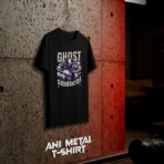 Ghost Samurai Premium Black T-Shirt - Image 5