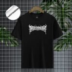 "ARUSBAWAH" Typography Black T-Shirt