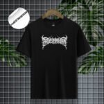 "ARUSBAWAH" Typography Black T-Shirt