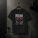 Spider-Man "Miles Morales" Cyber-Streetwear Black T-Shirt - Image 2
