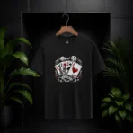 Lucky Hand Premium Black T-Shirt - Image 2