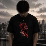Cursed King Premium Black T-Shirt - Image 2