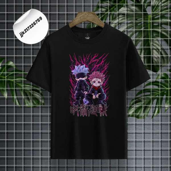 Gojo & Yuji Premium Black T-Shirt