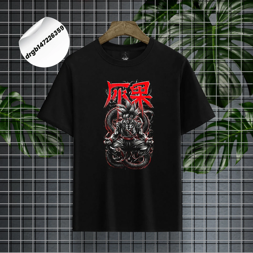 Untitled-1 5 Dragon Wrath Black T-Shirt - Image 1