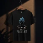Blue Dominance Premium Black T-Shirt - Image 5