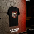 Flame & Cards Vintage Black T-Shirt - Image 5