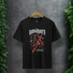 Who I Am Sword & Flail Premium Black T-Shirt - Image 5