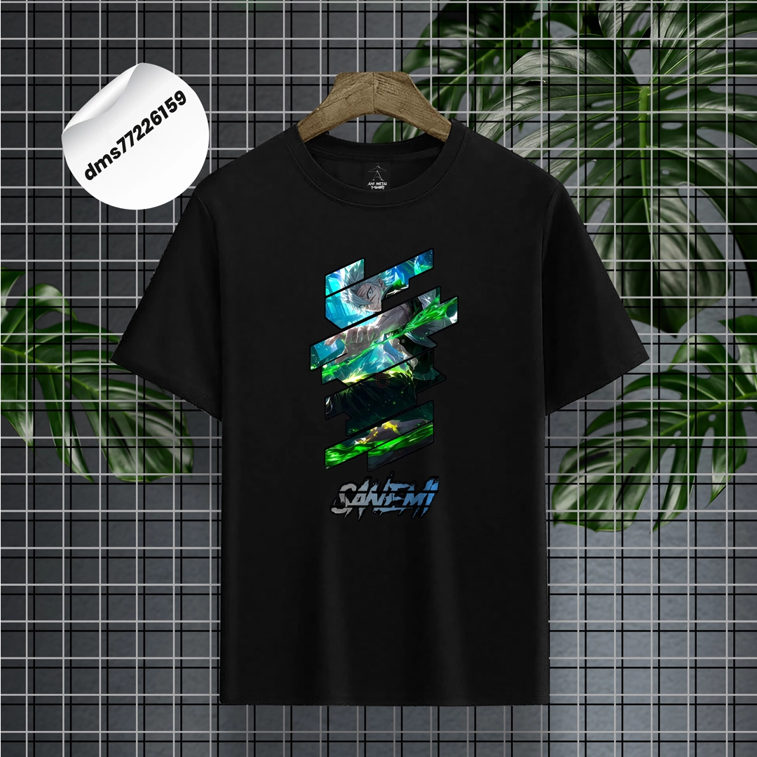 Untitled-1 copy 5 Demon Hunter Premium Black T-Shirt - Image 1