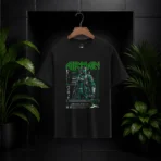 Cyberpunk Airman Mech black T-Shirt - Sci-Fi Pilot Edition - Image 4