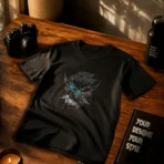 ANGELIC NIGHTMARE Premium Black T-Shirt - Image 4