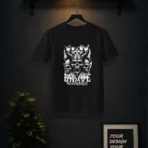 Dark Metal Skull Graphic T-Shirt - "Grave Resonance" Edition - Image 3