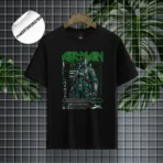 Cyberpunk Airman Mech black T-Shirt - Sci-Fi Pilot Edition